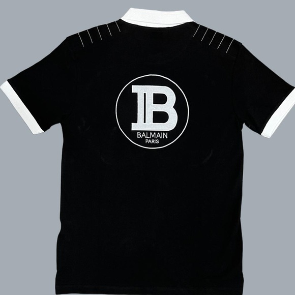 Balmain Paris New Collar Tees - Picture 1 of 2